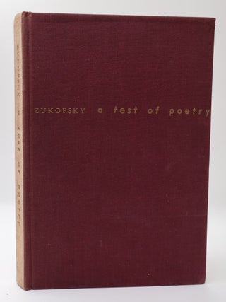 1397334 A TEST OF POETRY. Louis Zukofsky