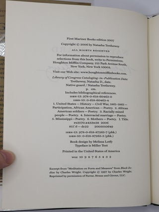 NATIVE GUARD: POEMS [Signed]