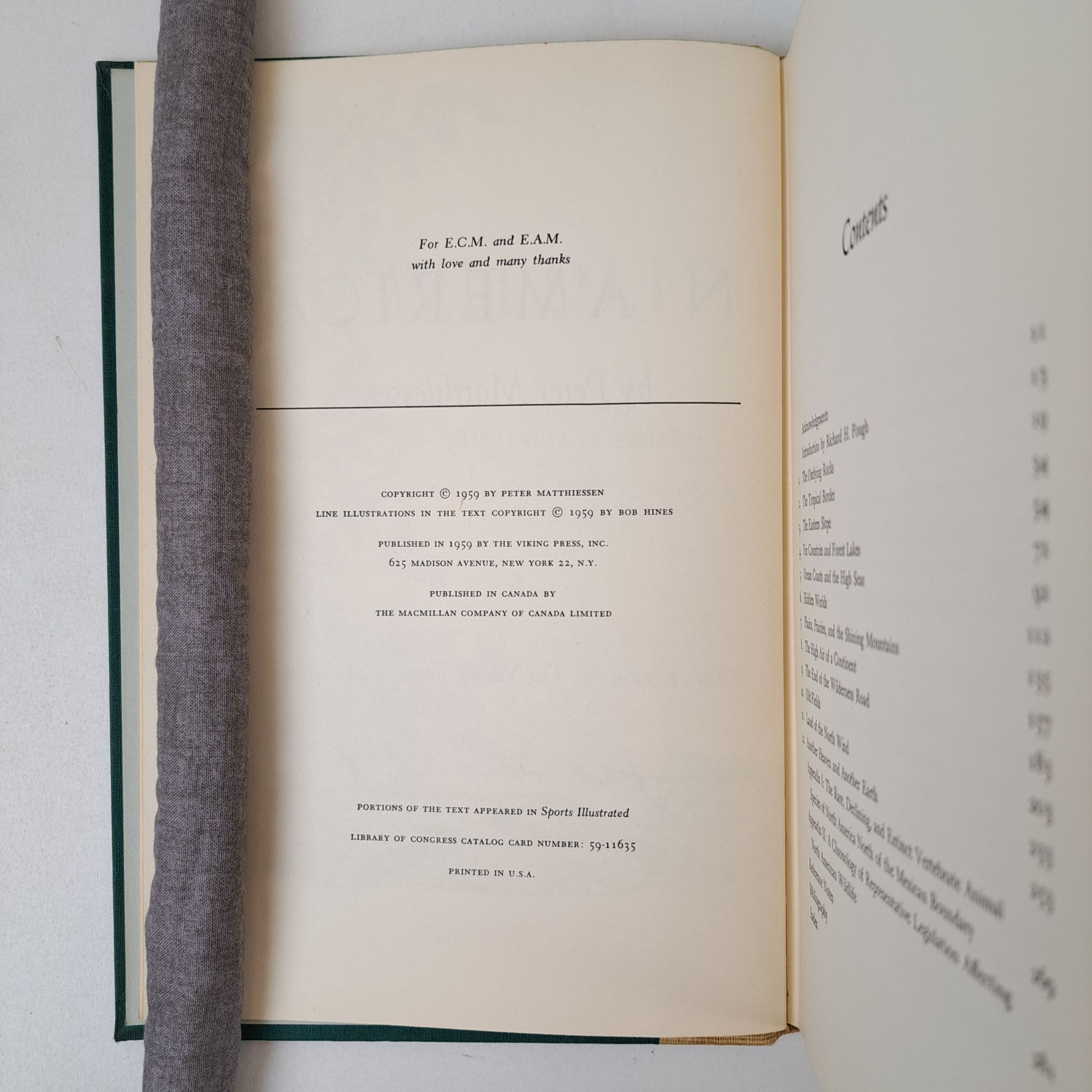 WILDLIFE IN AMERICA Signed | Peter Matthiessen | First Edition