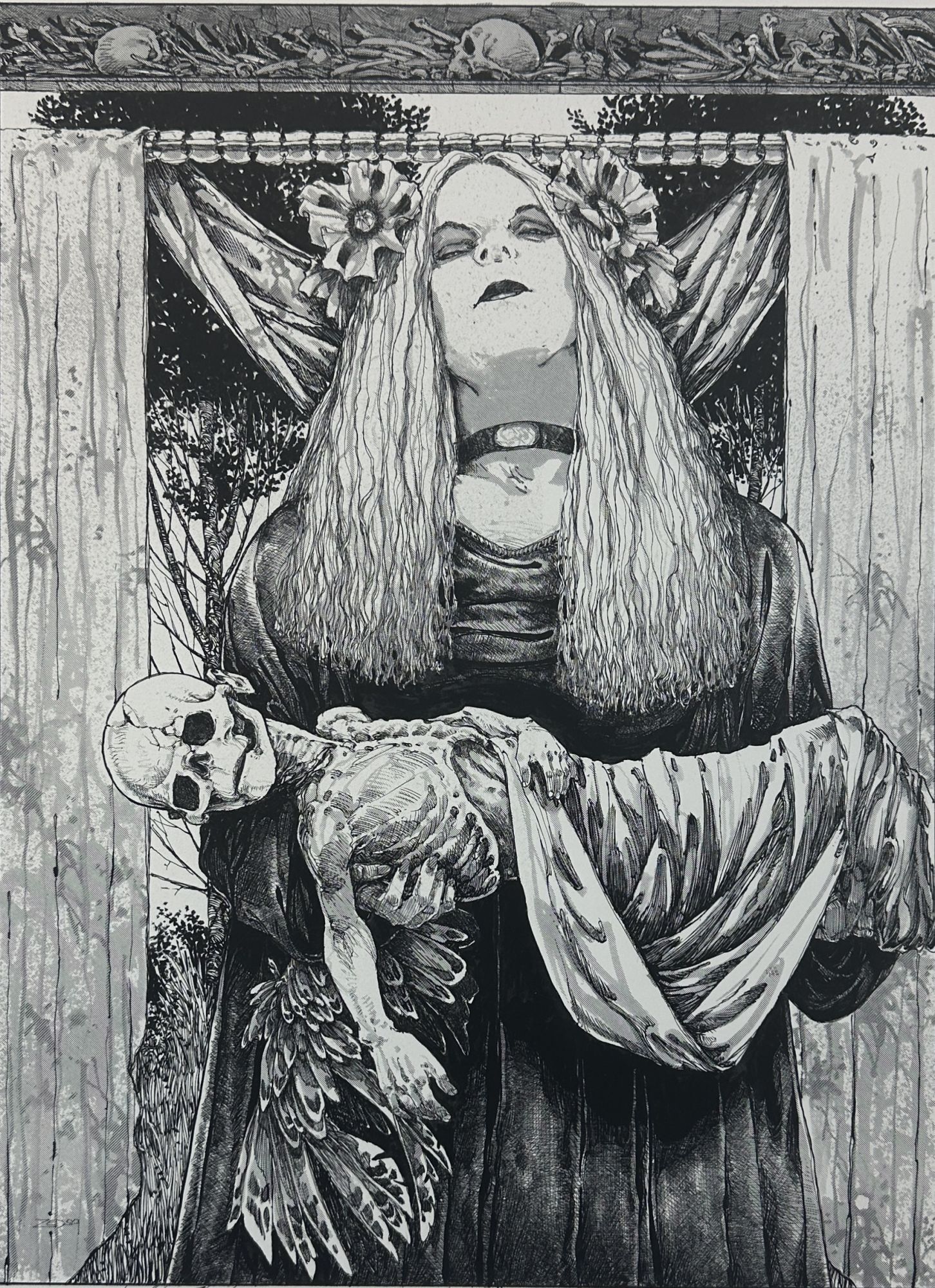ORIGINAL OSSUARY I: LA MORT D'AMOUR ART PRINT signed | Michael