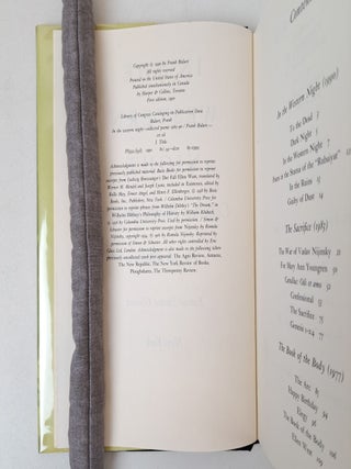 IN THE WESTERN NIGHT COLLECTED POEMS 1965-90 [Signed]