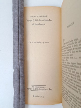 CAPTIVES OF THE FLAME [Signed] with THE PSIONIC MENACE; THE BALLAD OF BETA-2 [Signed] with ALPHA YES, TERRA NO!