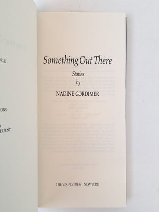 SOMETHING OUT THERE [Inscribed]