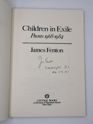 CHILDREN IN EXILE: POEMS 1968-1984 [Signed]