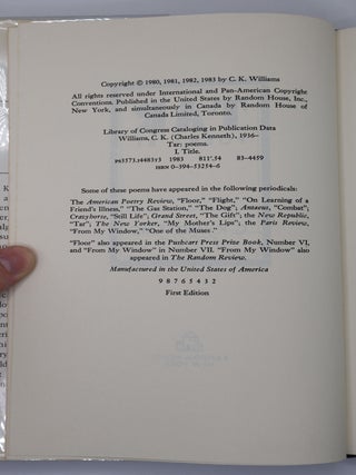 TAR: POEMS [Signed]