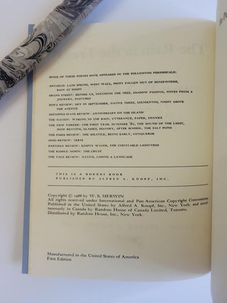 THE RAIN IN THE TREES [Signed]