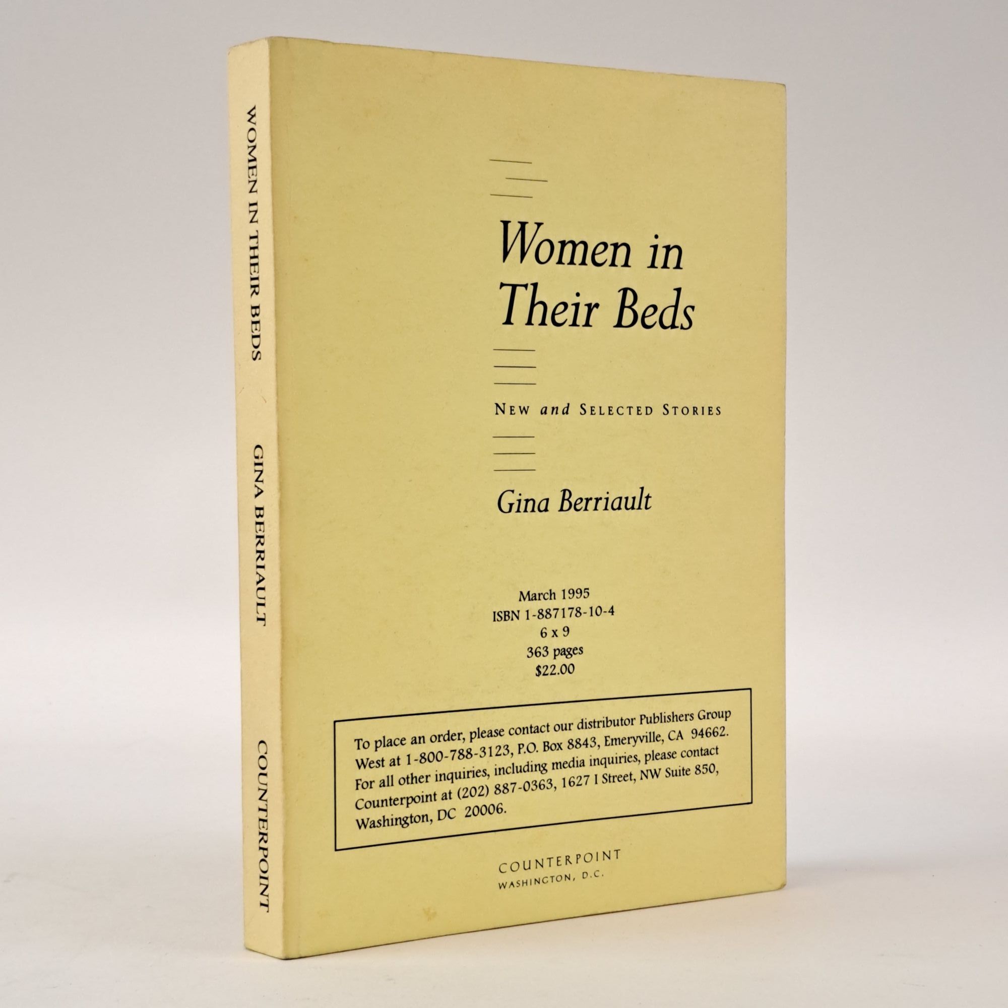 1398127 WOMEN IN THEIR BEDS. Gina Berriault.