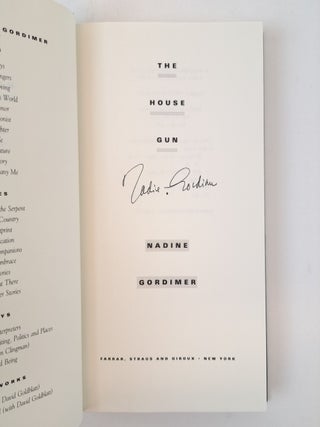 THE HOUSE GUN [Signed]