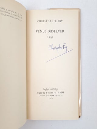 VENUS OBSERVED [Signed]