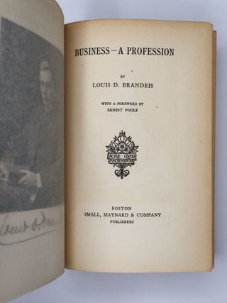 BUSINESS&mdash;A PROFESSION