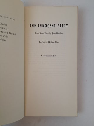 THE INNOCENT PARTY: FOUR SHORT PLAYS
