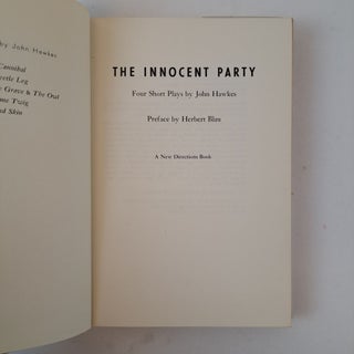 THE INNOCENT PARTY: FOUR SHORT PLAYS