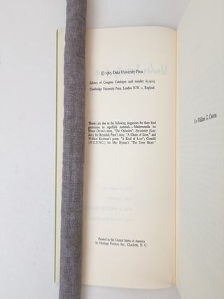 UNDER TWENTY-FIVE: DUKE NARRATIVE AND VERSE, 1945-1962 [Signed]