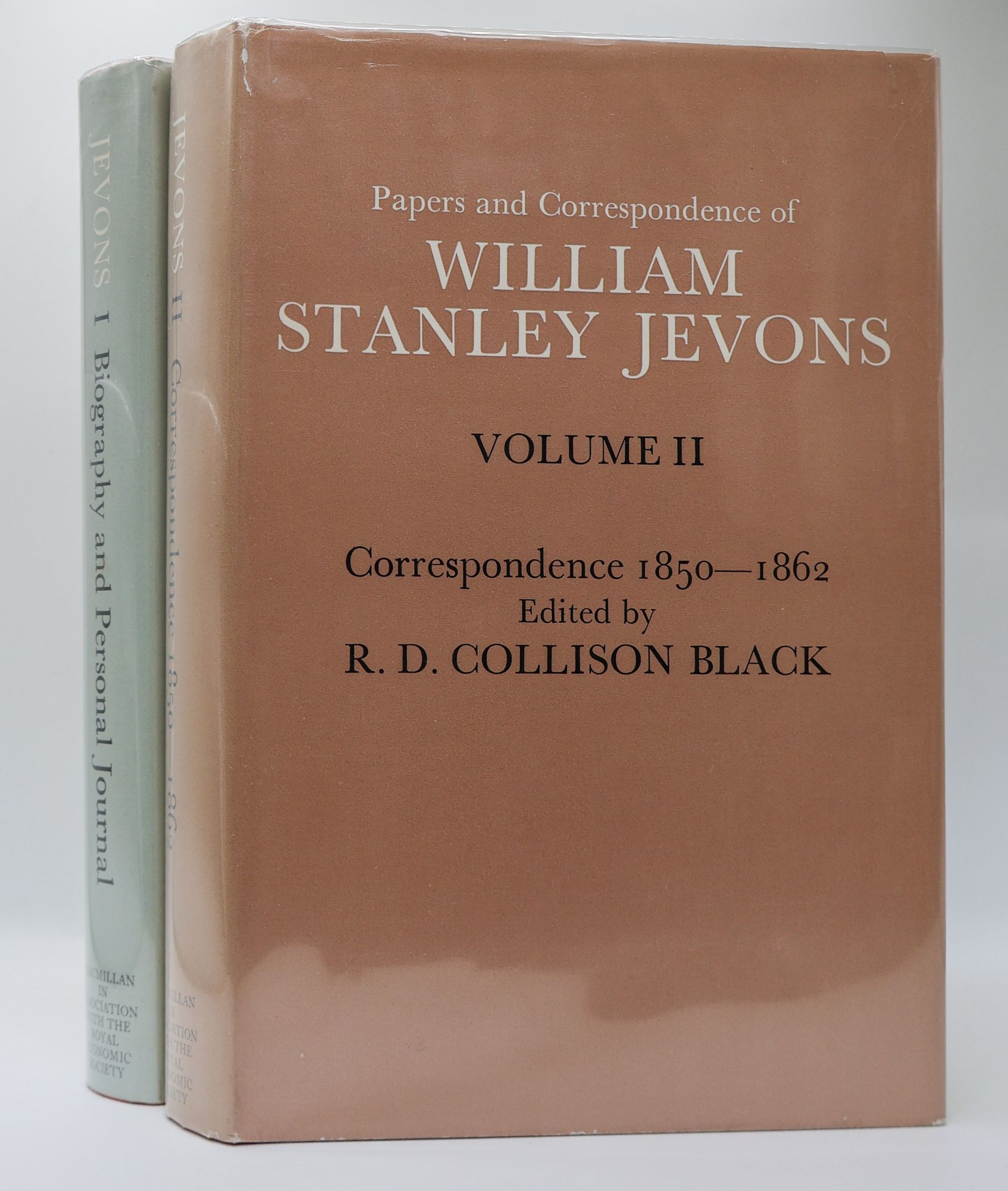 1398423 PAPERS AND CORRESPONDENCE OF WILLIAM STANLEY JEVONS [Two Volumes]. William Stanley Jevons, R. D. Collison Black, Rosamond K&ouml;nekamp.