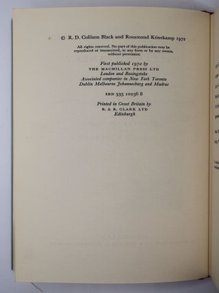 PAPERS AND CORRESPONDENCE OF WILLIAM STANLEY JEVONS [Two Volumes]