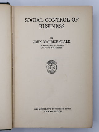 SOCIAL CONTROL OF BUSINESS