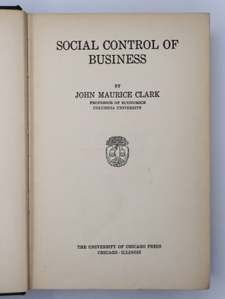 SOCIAL CONTROL OF BUSINESS
