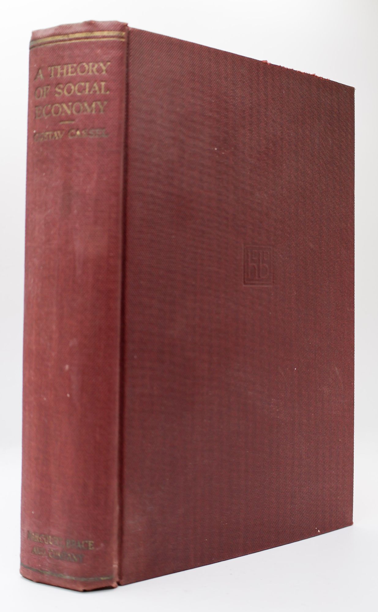 1398470 THE THEORY OF SOCIAL ECONOMY. Gustav Cassel.