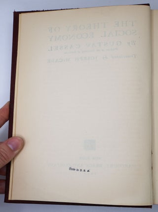 THE THEORY OF SOCIAL ECONOMY
