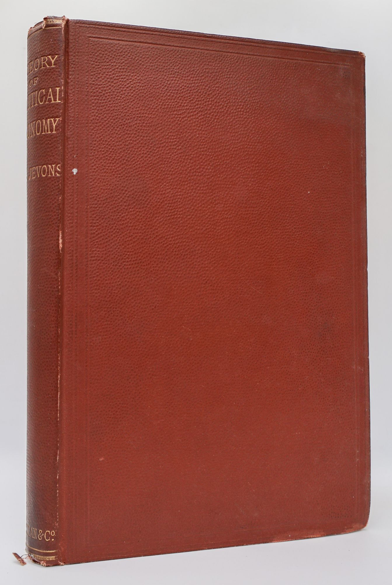 1398471 THE THEORY OF POLITICAL ECONOMY. W. Stanley Jevons.
