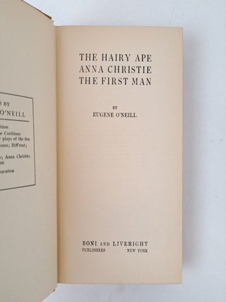 THE HAIRY APE with ANNA CHRISTIE and THE FIRST MAN