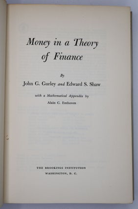 MONEY IN A THEORY OF FINANCE