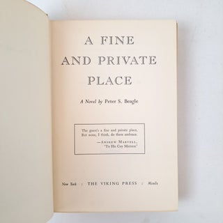 A FINE AND PRIVATE PLACE