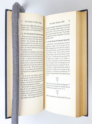 THE MAKING OF INDEX NUMBERS: A STUDY OF THEIR VARIETIES, TESTS, AND RELIABILITY