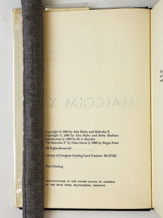 THE AUTOBIOGRAPHY OF MALCOLM X