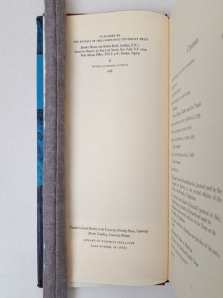 THE TRAVEL DIARIES OF THOMAS ROBERT MALTHUS