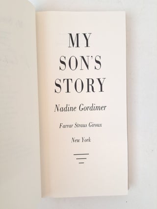 MY SON'S STORY [Signed]