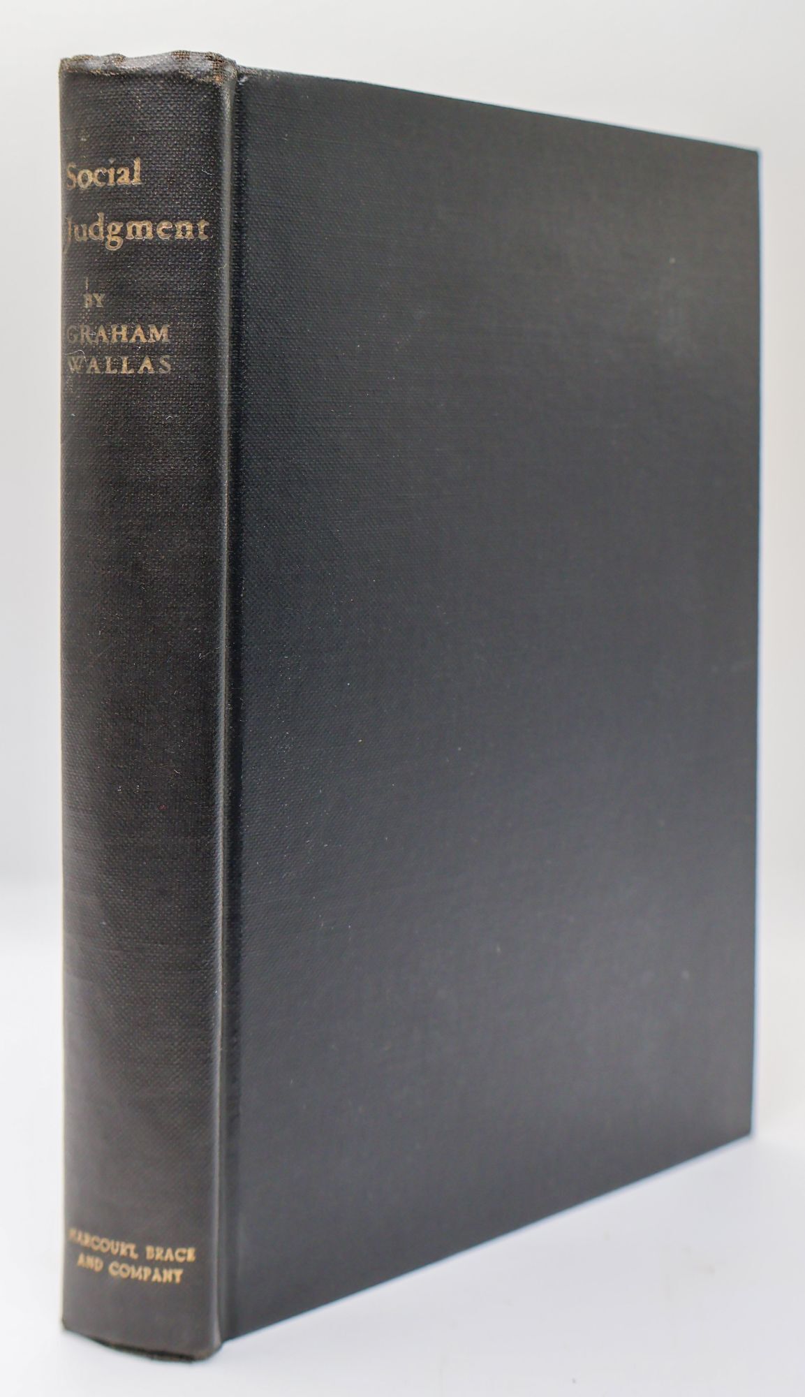 1398767 SOCIAL JUDGEMENT. Graham Wallas.