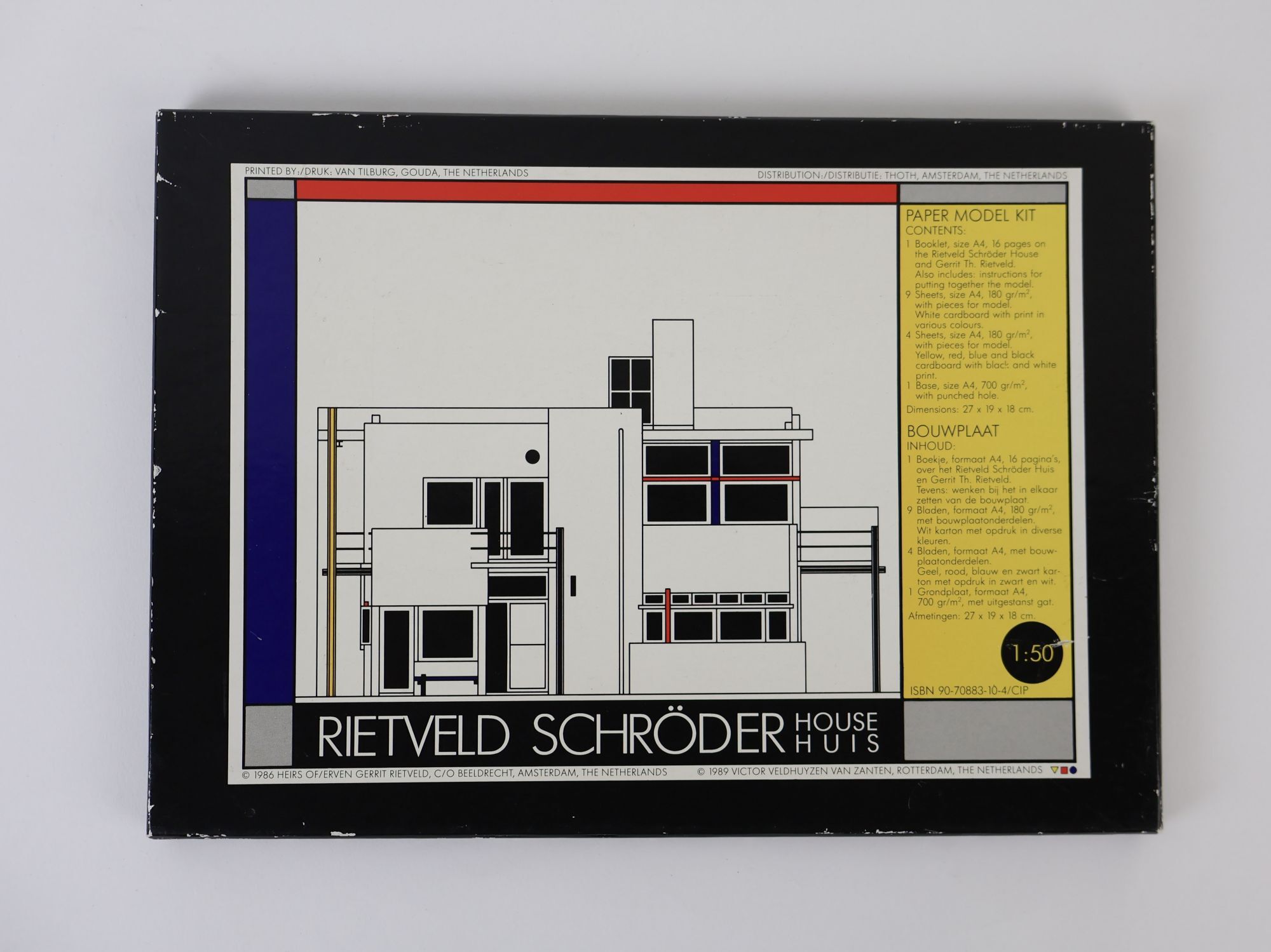 希少Gerrit Thomas Rietveld モデルキット RIETVELD SCHRÖDER HOUSE: PAPER MODEL KIT | Victor Veldhuijzen van