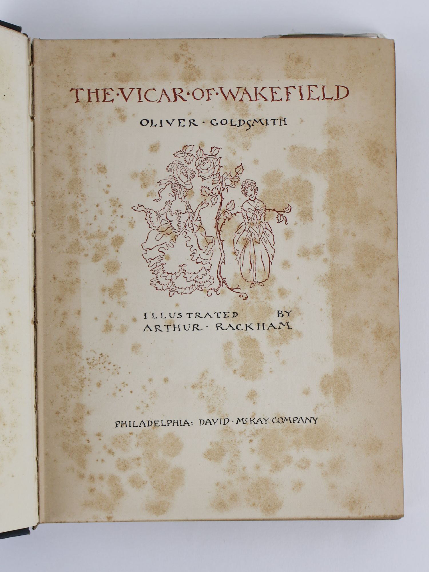 THE VICAR OF WAKEFIELD | Oliver Goldsmith, Arthur Rackham | First US ...