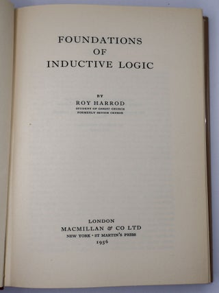 FOUNDATIONS OF INDUCTIVE LOGIC
