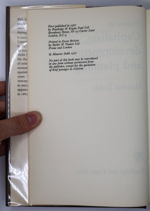 PAPERS ON CAPITALISM, DEVELOPMENT AND PLANNING