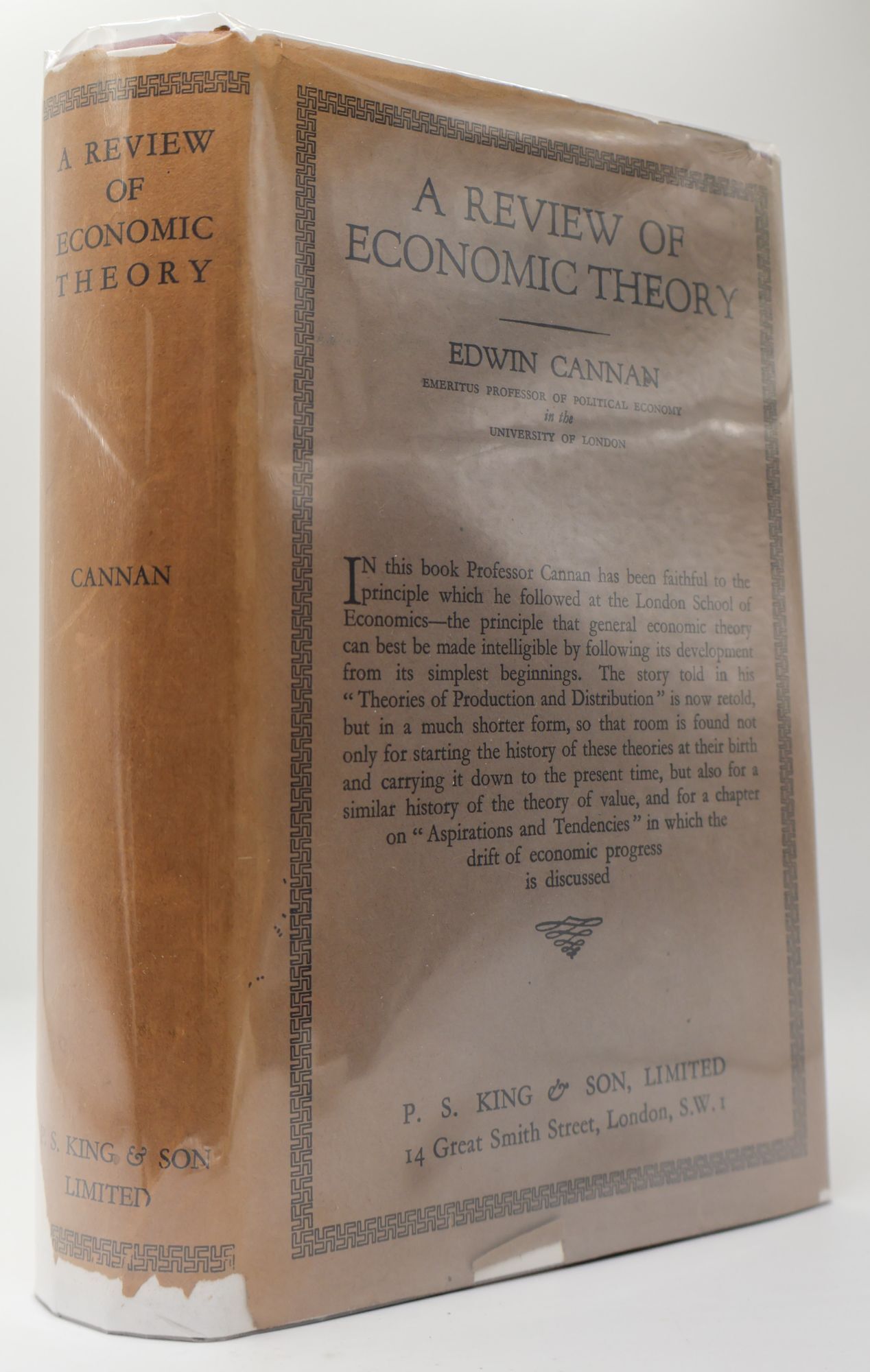 1398990 A REVIEW OF ECONOMIC THEORY. Edwin Cannan.