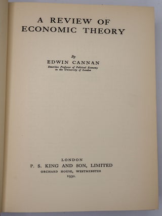 A REVIEW OF ECONOMIC THEORY