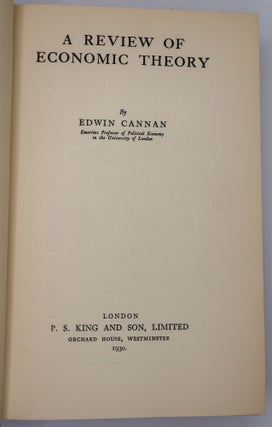 A REVIEW OF ECONOMIC THEORY