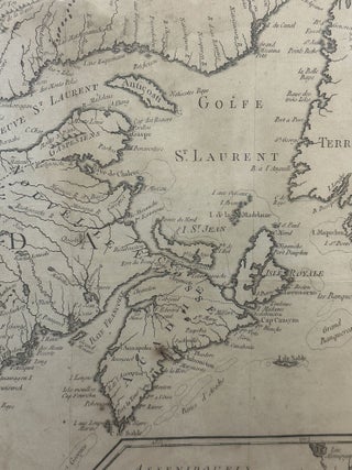 ORIGINAL MAP TITLED "CARTE D'UNE PARTIE DE L'AMERIQUE SEPTENTRIONALE"