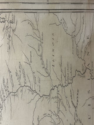 ORIGINAL MAP TITLED "CARTE D'UNE PARTIE DE L'AMERIQUE SEPTENTRIONALE"