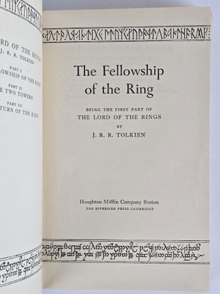 THE FELLOWSHIP OF THE RING