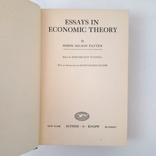 ESSAYS IN ECONOMIC THEORY