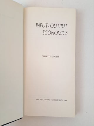 INPUT-OUTPUT ECONOMICS
