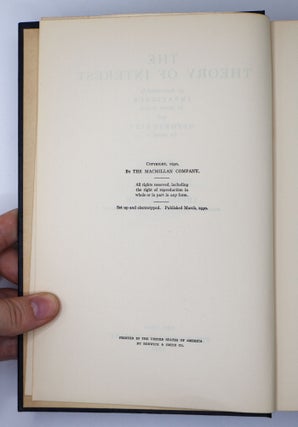 THE THEORY OF INTEREST