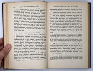 STATISTICAL LAWS OF DEMAND AND SUPPLY, WITH SPECIAL APPLICATION TO SUGAR