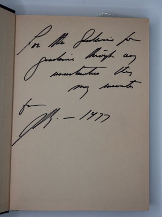 THE AGE OF UNCERTAINTY [Inscribed]