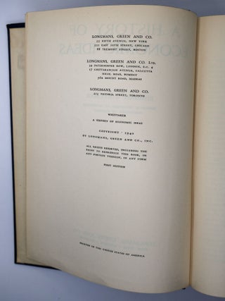 A HISTORY OF ECONOMIC IDEAS [Richard B. Goode's Copy]