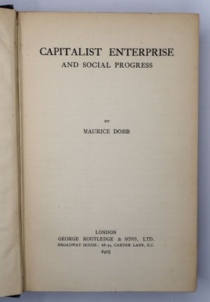 CAPITALIST ENTERPRISE AND SOCIAL PROGRESS