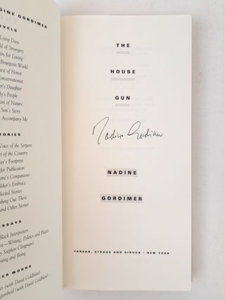 THE HOUSE GUN [Signed]